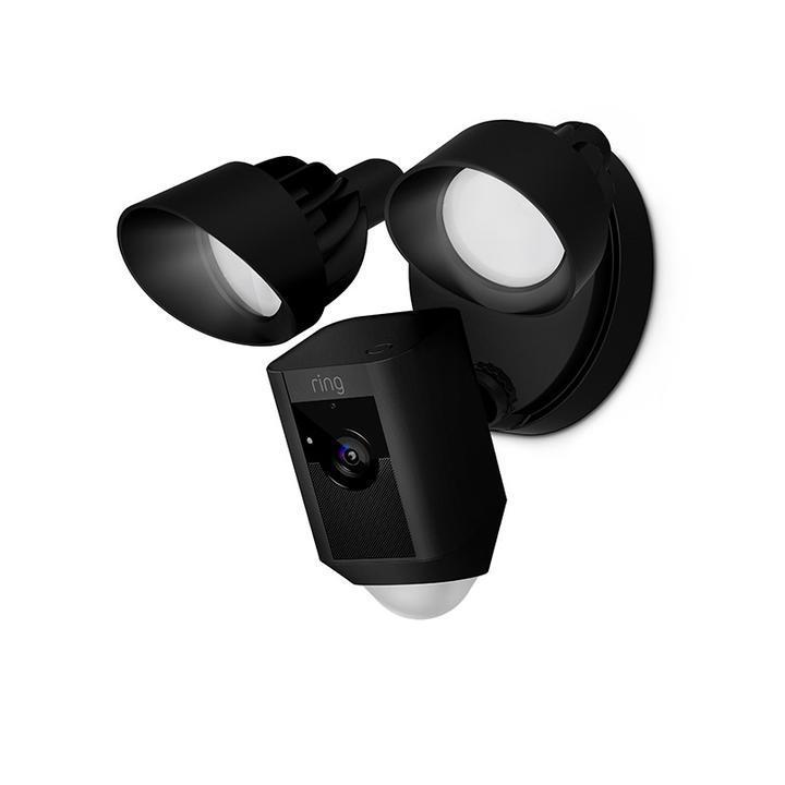 Ring Floodlight Camera Motion-Activated HD Security Cam 2-Way Talk Alexa Black 